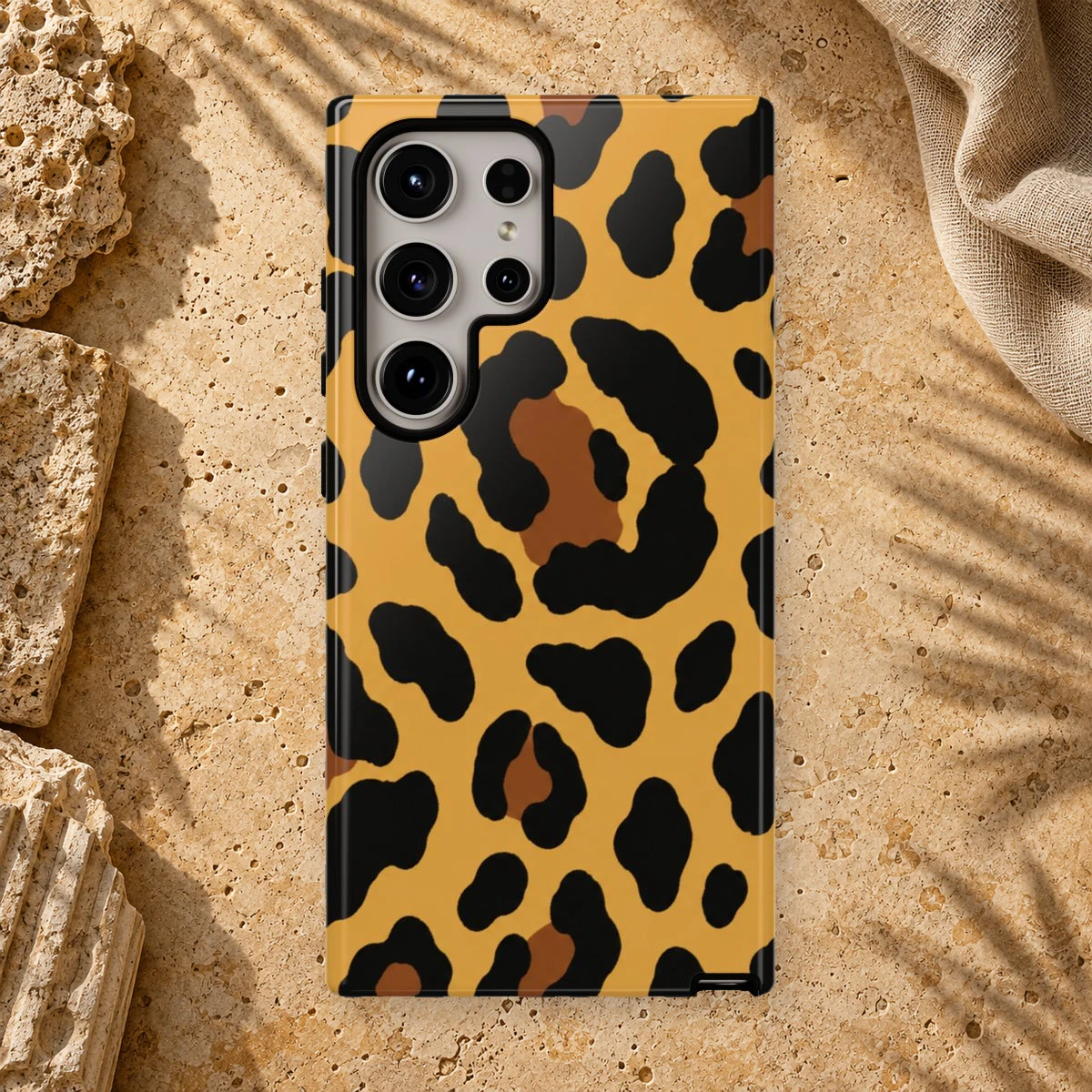 Classic Bold Safari phone case styled view