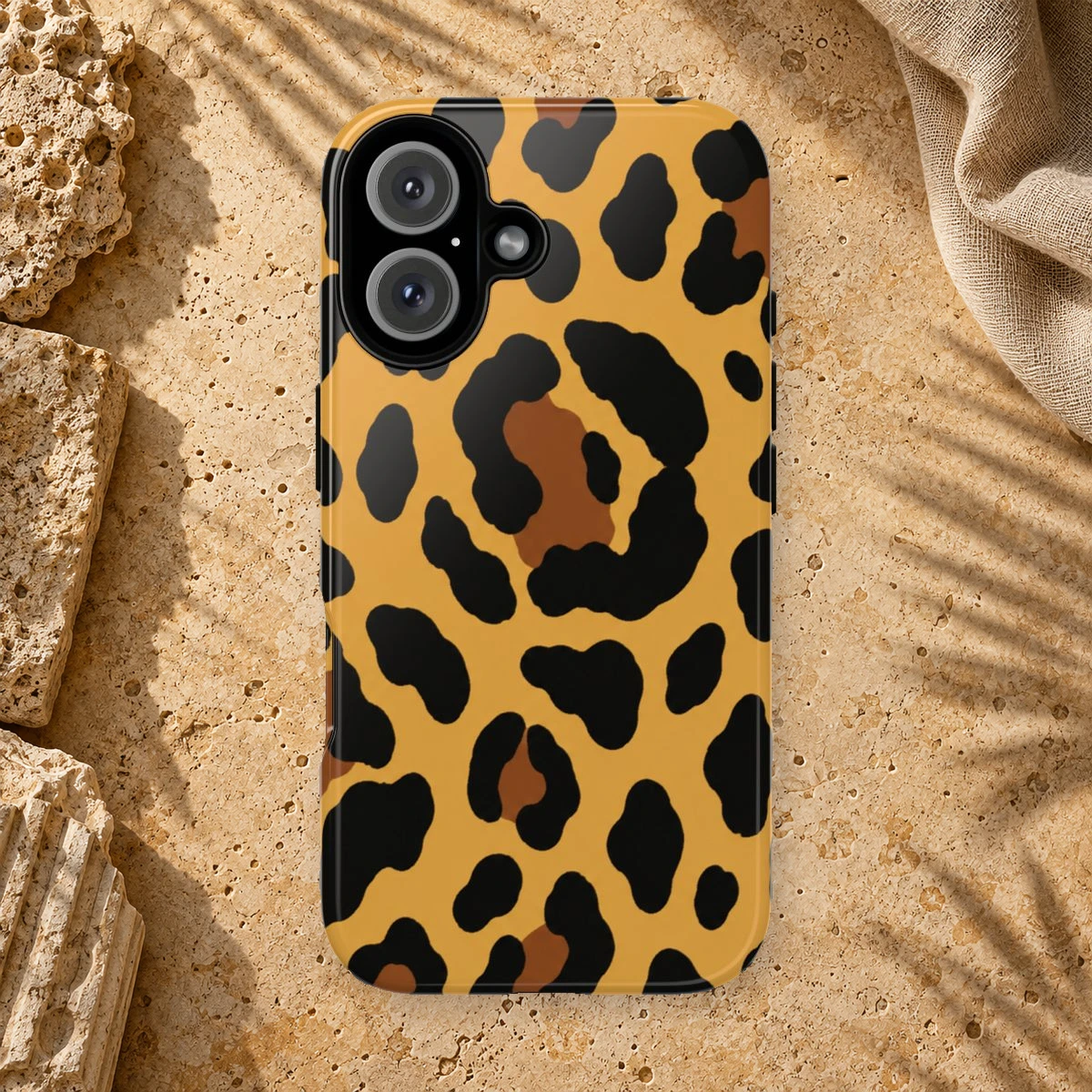 Classic Bold Safari phone case styled view