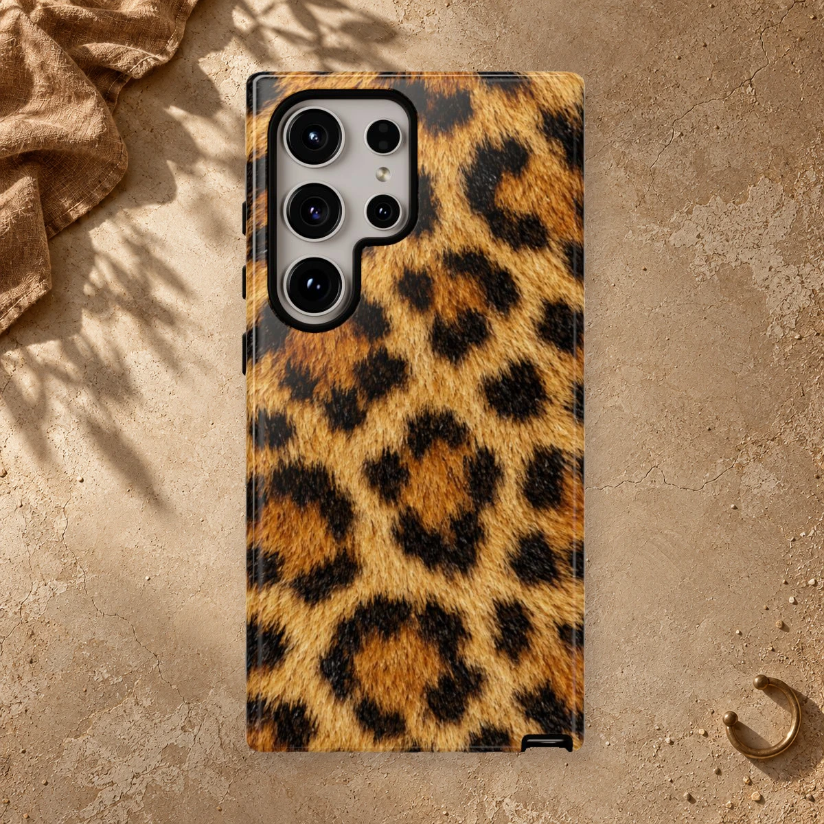 Classic Golden Fur phone case styled view