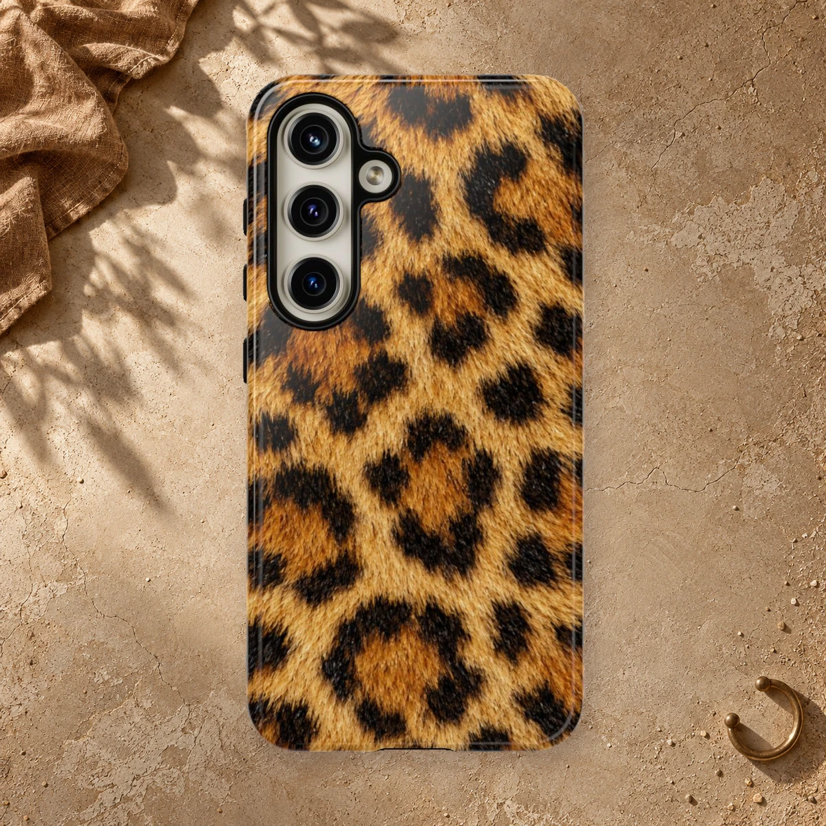 Classic Golden Fur phone case styled view