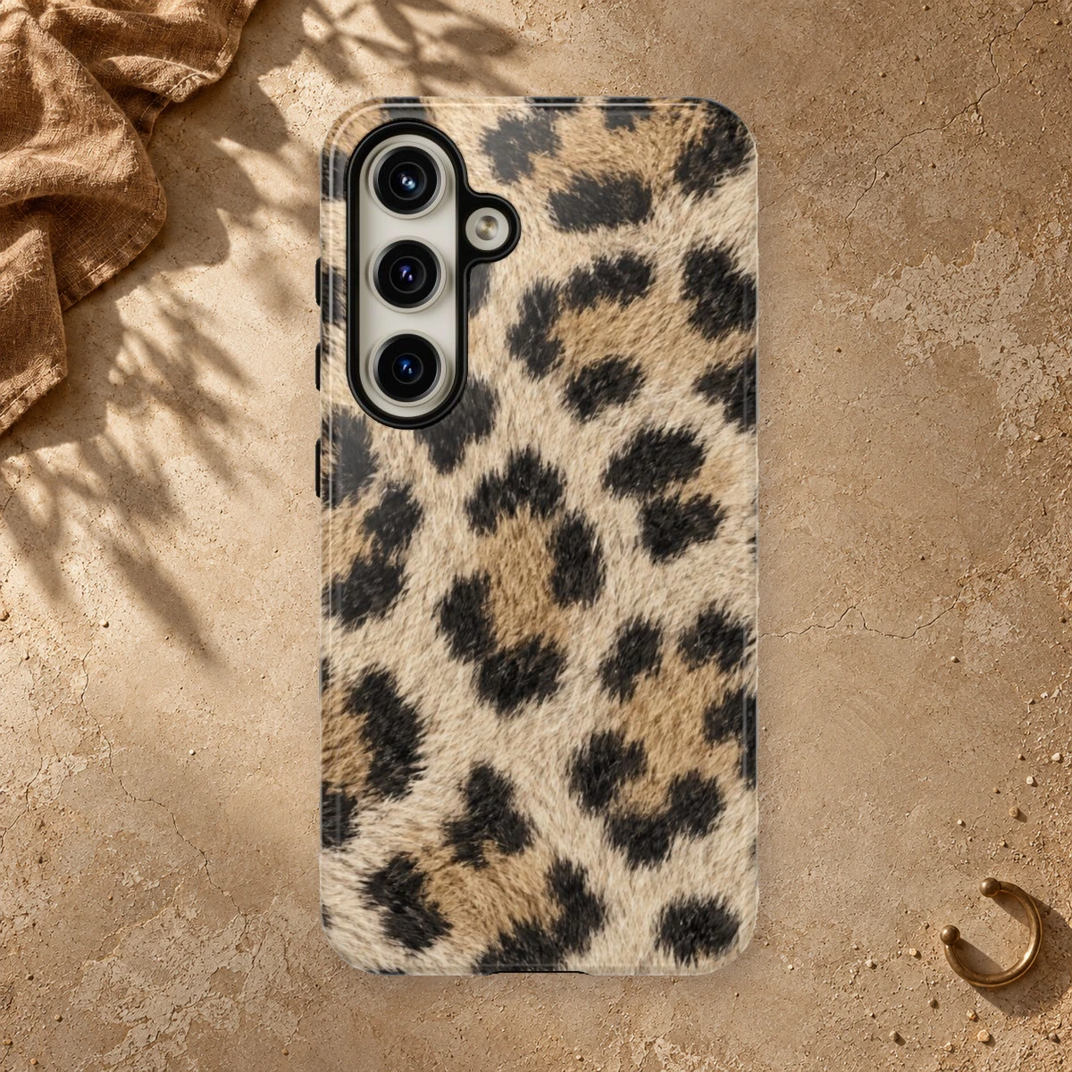 Classic Sand Fur phone case styled view