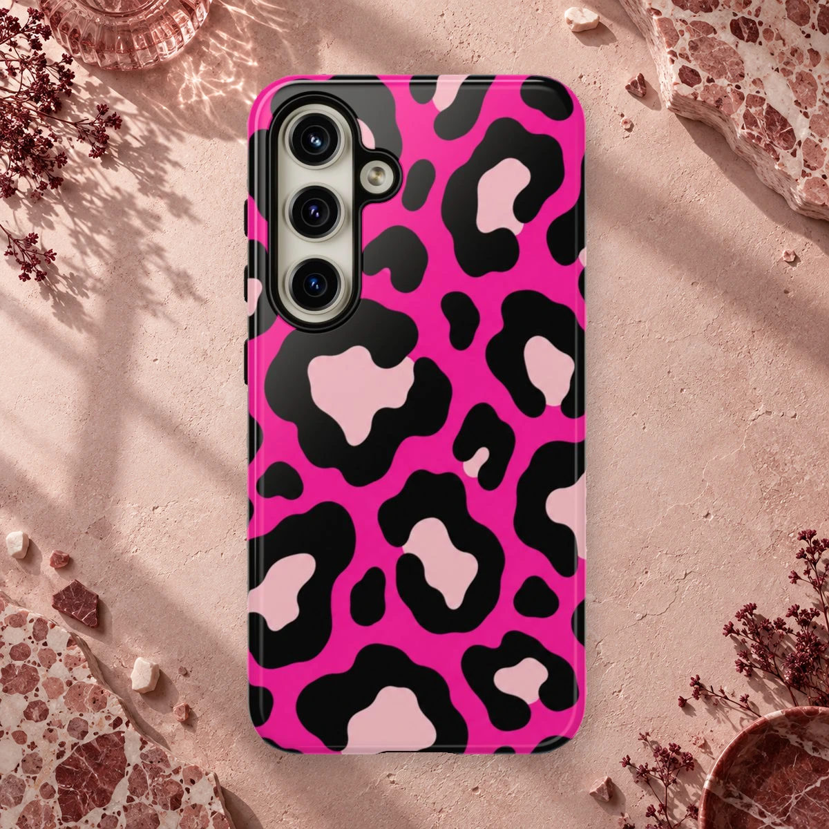 Pink Hot Pop phone case styled view